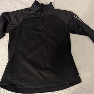 Black Salomon Quarter Zip- Waffle Style